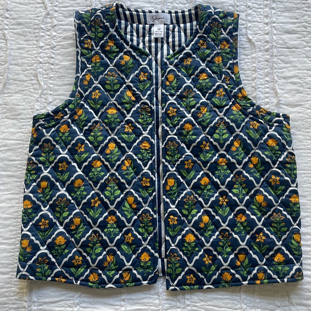 Women’s Floral Quilted Vest | NWOT